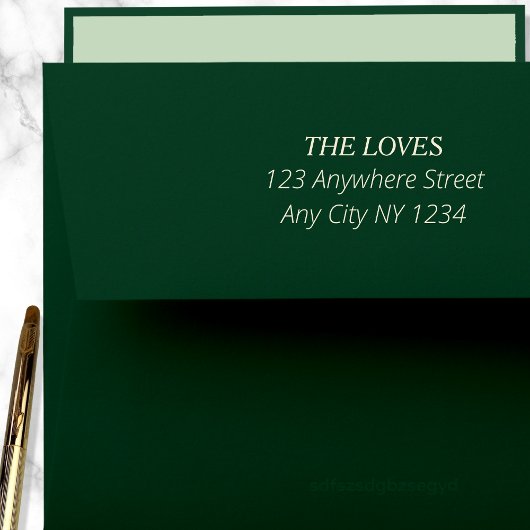 Modern elegant en eenvoudig retouradres zelfinktende stempel