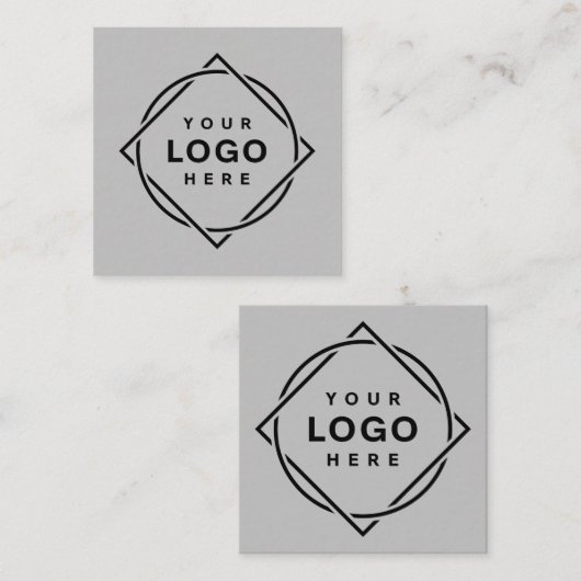 MODERN, ELEGANT EN VIERKANTE VISITEKAARTJE (Voorkant / Achterkant)