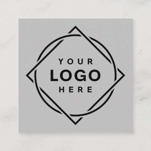 MODERN, ELEGANT EN VIERKANTE VISITEKAARTJE (Achterkant)