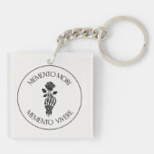 Modern Elegant Epictetus Stoic Chic Sleutelhanger (Achterkant)