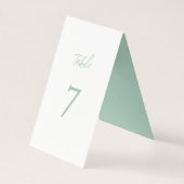 Modern Elegant Eucalyptus Mint Boho Chic Kaart (Achterkant)