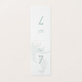 Modern Elegant Eucalyptus Mint Boho Chic Kaart (Buitenkant ongevouwen)