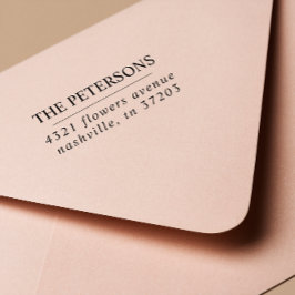 Modern Elegant familienaam serif bruiloft Zelfinktende Stempel