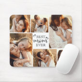Modern Elegant Family 6 Photo Collage Keepsake Muismat (Met muis)