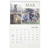 Modern Elegant Family Photo Calendar Kalender (Mar 2026)
