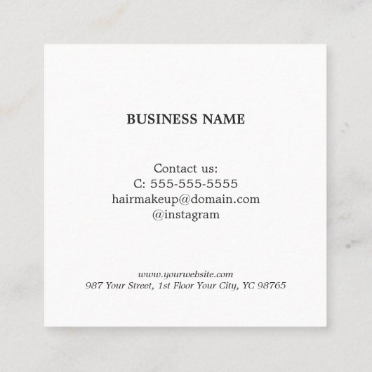 Modern Elegant Faux Gold Coupon (Achterkant)