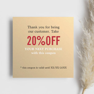 Modern Elegant Faux Gold Coupon