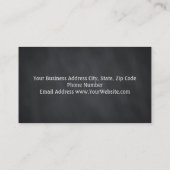 Modern elegant Faux Gold Hair Stylist Chalkboard Visitekaartje (Achterkant)