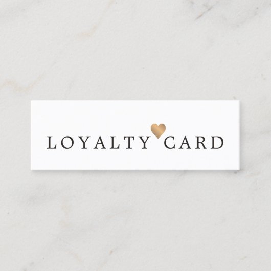 Modern Elegant Faux Gold Heart Beauty Loyalty (Voorkant)