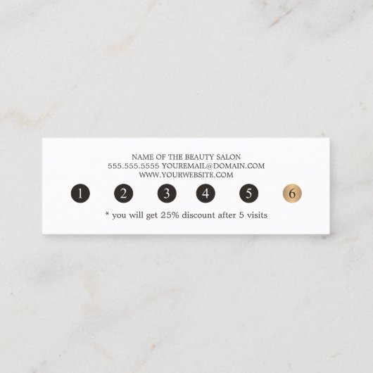 Modern Elegant Faux Gold Heart Beauty Loyalty (Achterkant)