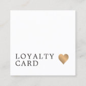 Modern Elegant Faux Gold Heart Beauty Loyalty (Voorkant)