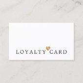 Modern Elegant Faux Gold Heart Beauty Loyalty (Voorkant)