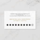 Modern Elegant Faux Gold Heart Line Beauty Loyalty (Achterkant)