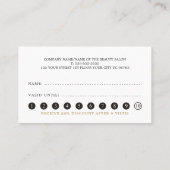 Modern Elegant Faux Gold Heart Line Beauty Loyalty (Achterkant)