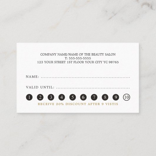 Modern Elegant Faux Gold Heart Line Beauty Loyalty (Achterkant)