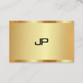 Modern Elegant Faux Gold Monogram Professional Visitekaartje (Voorkant)