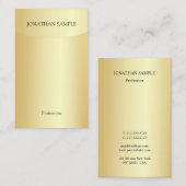 Modern Elegant Faux Gold Sjabloon Professional Visitekaartje (Voorkant / Achterkant)