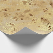 Modern Elegant Faux Gold Waterverf Marble Pattern Cadeaupapier (Hoek)