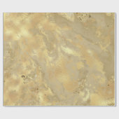 Modern Elegant Faux Gold Waterverf Marble Pattern Cadeaupapier (Vlak)