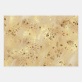 Modern Elegant Faux Gold Waterverf Marble Pattern Inpakpapier Vel (Voorkant 2)