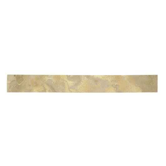 Modern Elegant Faux Gold Waterverf Marble Pattern Satijnen Lint (Voorkant)