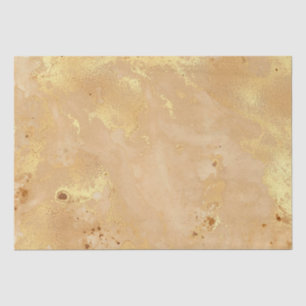 Modern Elegant Faux Gold Waterverf Marble Pattern Tissuepapier