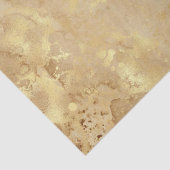 Modern Elegant Faux Gold Waterverf Marble Pattern Tissuepapier (Detail)
