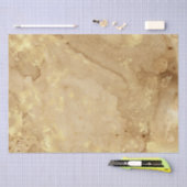 Modern Elegant Faux Gold Waterverf Marble Pattern Tissuepapier (Craft)
