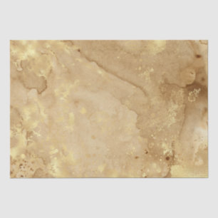 Modern Elegant Faux Gold Waterverf Marble Pattern Tissuepapier