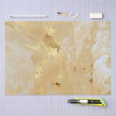 Modern Elegant Faux Gold Waterverf Marble Pattern Tissuepapier (Craft)