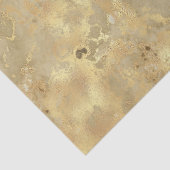 Modern Elegant Faux Gold Waterverf Marble Pattern Tissuepapier (Detail)