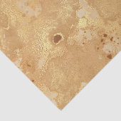 Modern Elegant Faux Gold Waterverf Marble Pattern Tissuepapier (Detail)