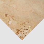 Modern Elegant Faux Gold Waterverf Marble Pattern Tissuepapier (Detail)