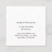 Modern Elegant Faux Goud Grijs Wit Schoonheidssalo Afsprakenkaartje (Achterkant)