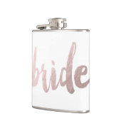 modern elegant faux roos gold " bride " heupfles (Links)