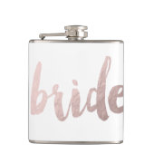 modern elegant faux roos gold " bride " heupfles (Voorkant)