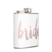 modern elegant faux roos gold " bride " heupfles (Rechts)