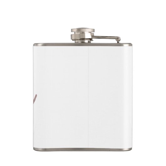 modern elegant faux roos gold " bride " heupfles (Achterkant)