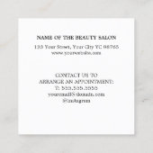 Modern Elegant Faux Rose Gold Loyalty Card (Achterkant)