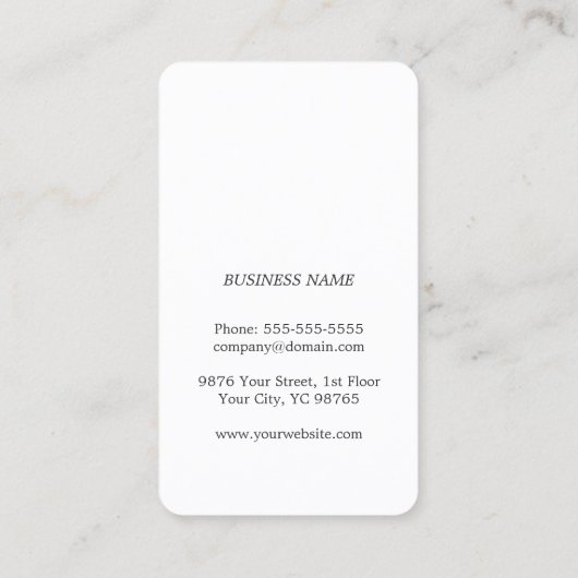 Modern Elegant Faux Silver Geometric Consultant Visitekaartje (Achterkant)