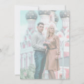 Modern Elegant Faux Vellum Effect Photo Wedding Save The Date (Achterkant)