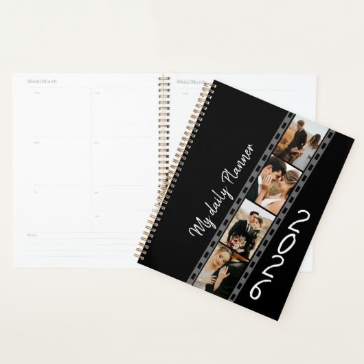 Modern Elegant Filmstrip-style photo collage Planner (Display)