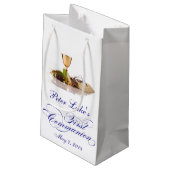 Modern Elegant First Heilige Communie Favor Bag Klein Cadeauzakje (Achterkant Gekanteld)