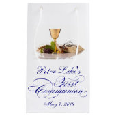 Modern Elegant First Heilige Communie Favor Bag Klein Cadeauzakje (Voorkant)