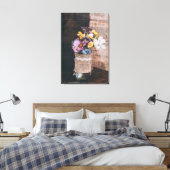 Modern Elegant Floral Canvas Afdruk (Insitu (Slaapkamer))