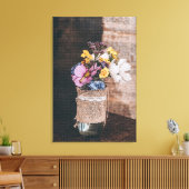 Modern Elegant Floral Canvas Afdruk (Insitu (Woonkamer))