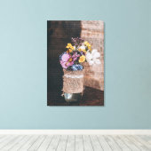 Modern Elegant Floral Canvas Afdruk (Insitu (Houten vloer))