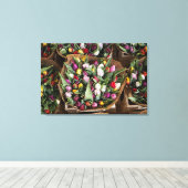 Modern Elegant Floral Canvas Afdruk (Insitu (Houten vloer))