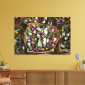 Modern Elegant Floral Canvas Afdruk (Insitu (Woonkamer))