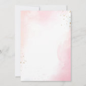 Modern Elegant Floral Chic Engagement Party Kaart (Achterkant)